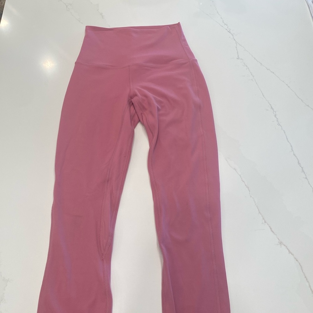 pink lululemon leggings size 0